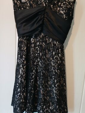 White House Black Market Black Lace Cocktail Dress